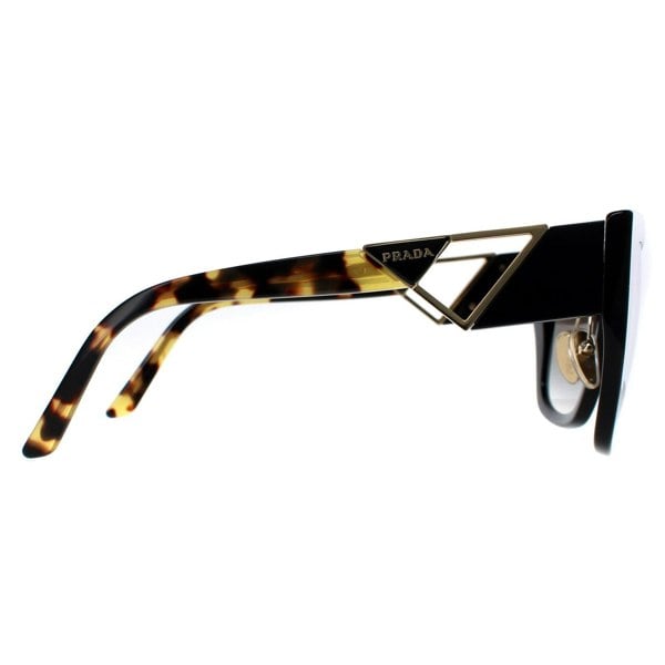 Prada Sunglasses PR21YS 1AB0A7 Black and Tortoise Grey Gradient