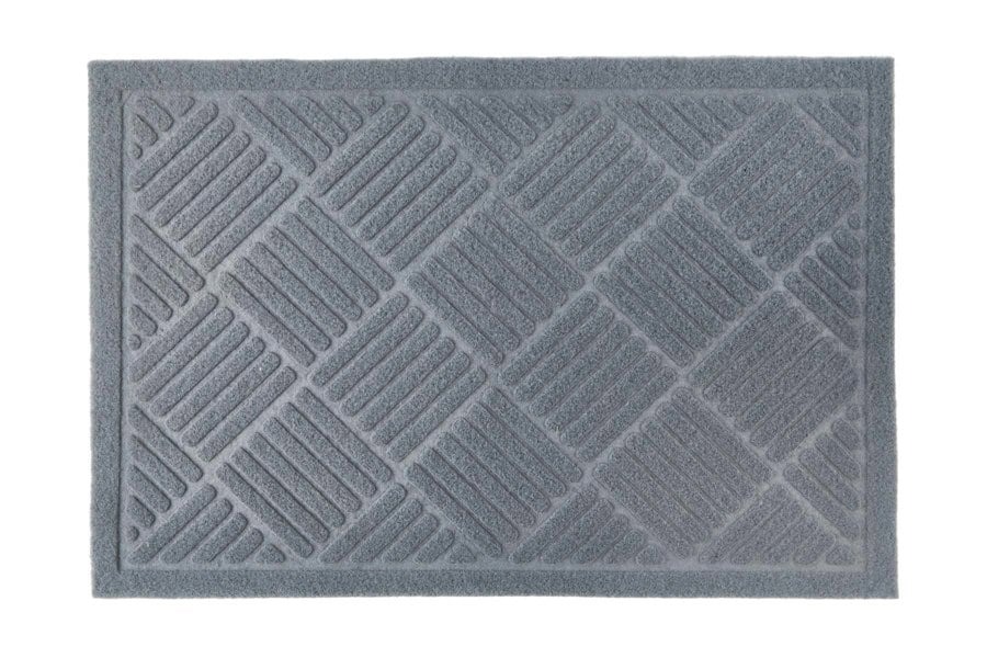 Emma Barclay Cross Hatch Grey Door Mat