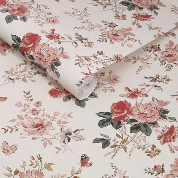 Sophie Allport Vintage Rose Chalk Blush Wallpaper