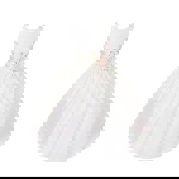 white Morgan dress with flower