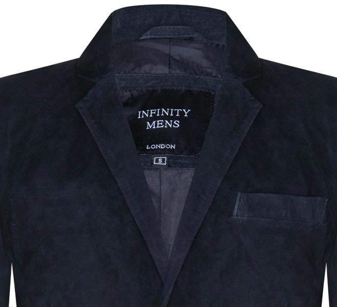 Infinity Leather Mens Blazer Suede Jacket Soft Italian Leather Coat