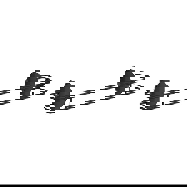 Black stainelss steel towel rail