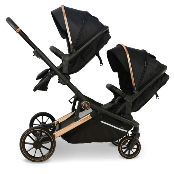 My Babiie MB33 SE Tandem Pushchair - Rose Gold Black
