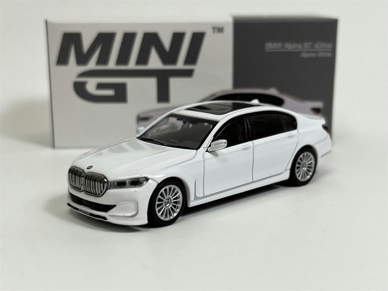 Mini GT BMW Alpina B7 xDrive Alpine White LHD 1:64 Scale MGT00557L