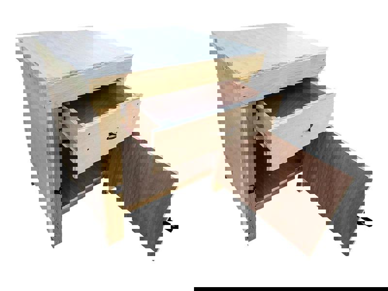 Arbor Garden Solutions Wooden Eucalyptus hardwood top storage workbench with lockable cupboard and drawers (V.4)