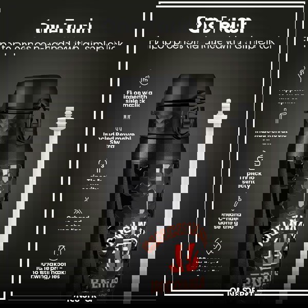 ION8 NFL x ION8 Insulated Steel Water Bottle, NFL Bengals, 750ml (24oz)