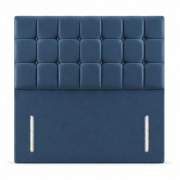 Great British Beds Cube Headboard - Blue Plush