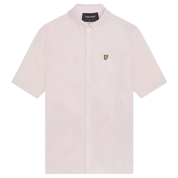 Lyle & Scott Short Sleeve Light Pink Oxford Shirt