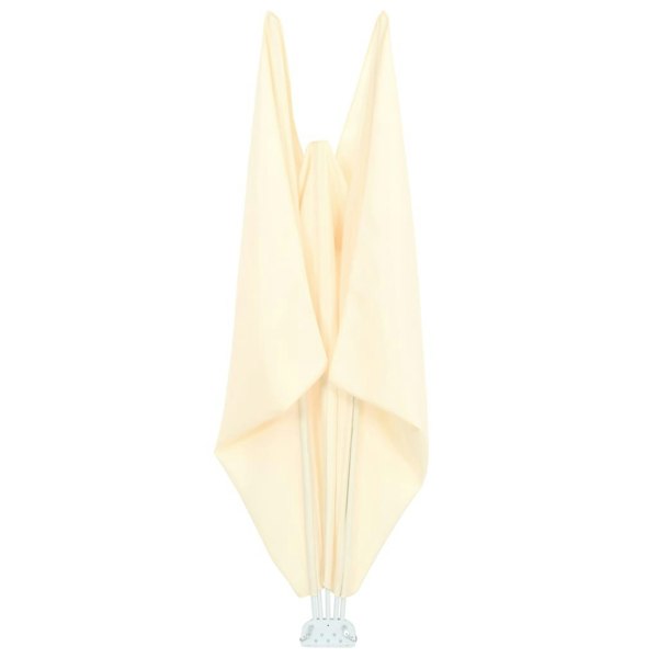 Berkfield Collapsible Terrace Side Awning Cream 240x160 cm