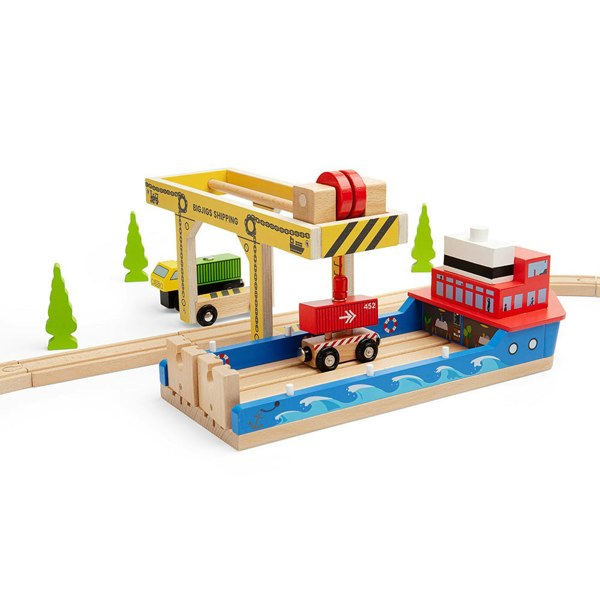 Bigjigs Rail Wooden Gantry Crane