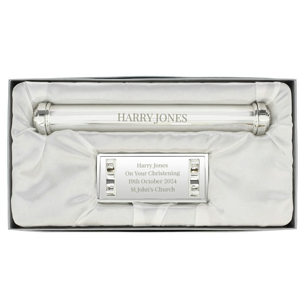 Personalised Memento Company Personalised Silver Plated Certificate Holder