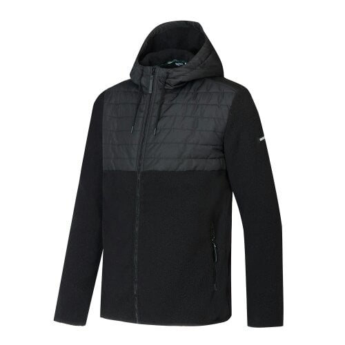 Regatta Mens Frankie Two Tone Borg Fleece Hybrid Jacket - Black