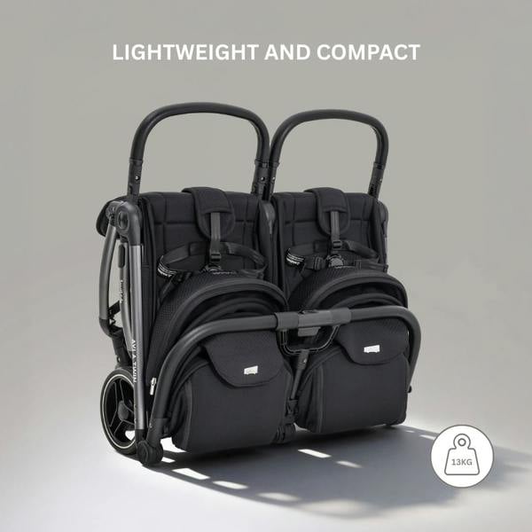 JoviKids Ayla Twin Stroller - Urban Black
