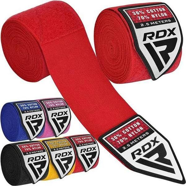 RDX Sports HAND WRAPS 2.5 METER RED