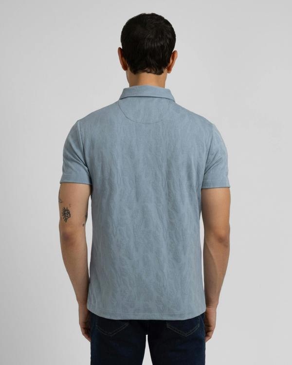 Steel & Jelly Norwood - Leaf Textured Polo Shirt