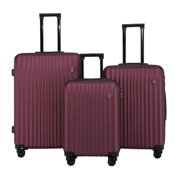 Infinity Luggage ABS Hard Shell Suitcase Luggage Set Travel Carry on Cabin Bag
