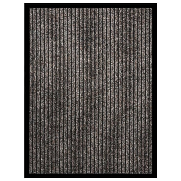 Berkfield Doormat Striped Beige 60x80 cm