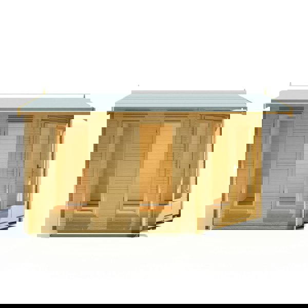 Shire 10x14 Lambridge Corner log cabin 28mm logs