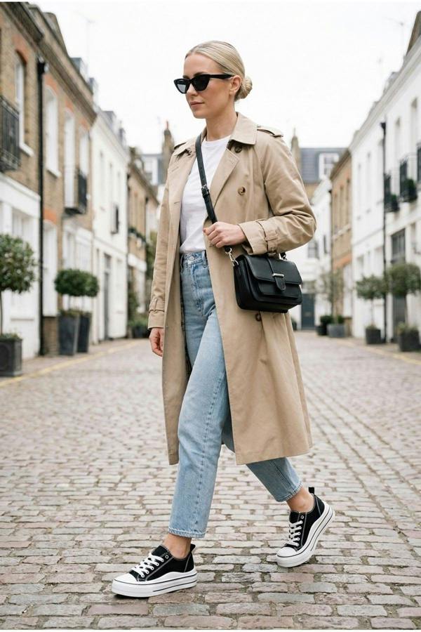 Saoirse Low Top Canvas Trainers - Black