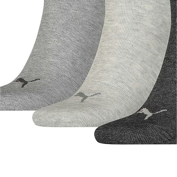 Puma Unisex Adult Quarter Training Ankle Socks (Pack of 3) - Grey