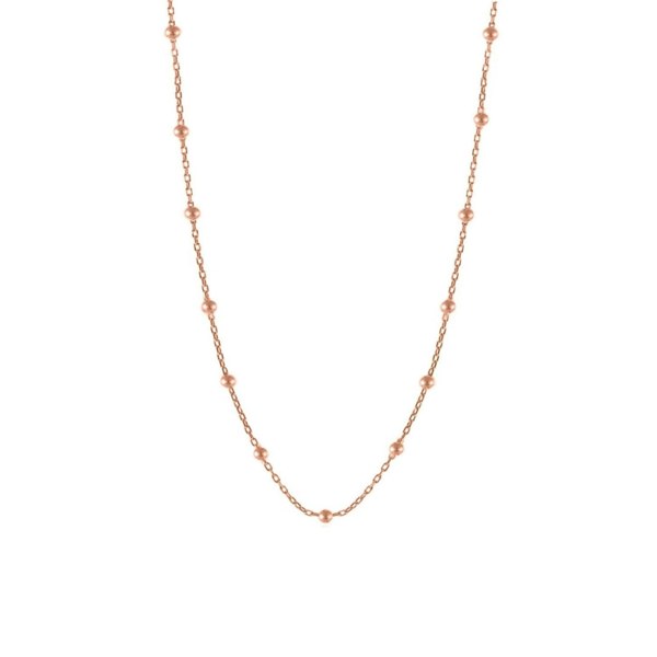 Spero London Bead Chain Sterling Silver Satellite Necklace