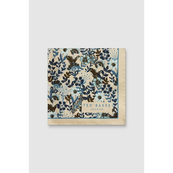 Ted Baker Champagne Bold Floral Pocket Square