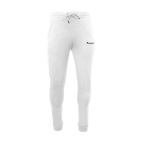 Aquascutum Unisex Adult Drawstring Slim Joggers - White - 