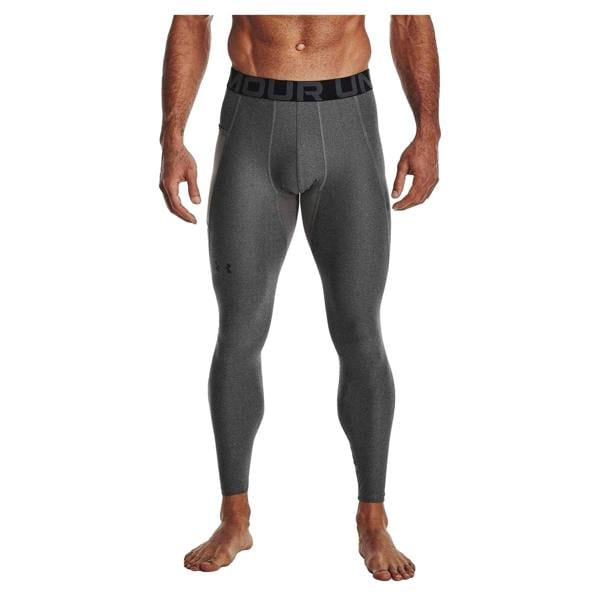 Under Armour Mens HeatGear Leggings - Carbon Heather - 