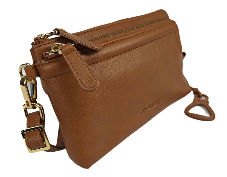 SADDLER Heather Leather Clutch & Crossbody Bag - Handmade by Saddler  – Versatile & Compact