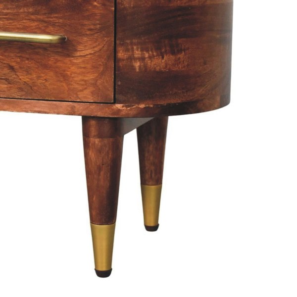 Artisan Furniture Solid Wood Two-Drawer Open-Slot Media Unit