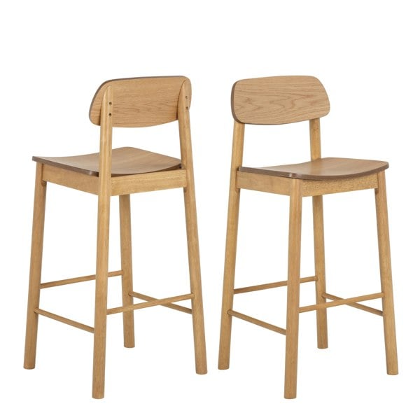 Furniture To Go Barlow Oak Bar Stool Set of 2