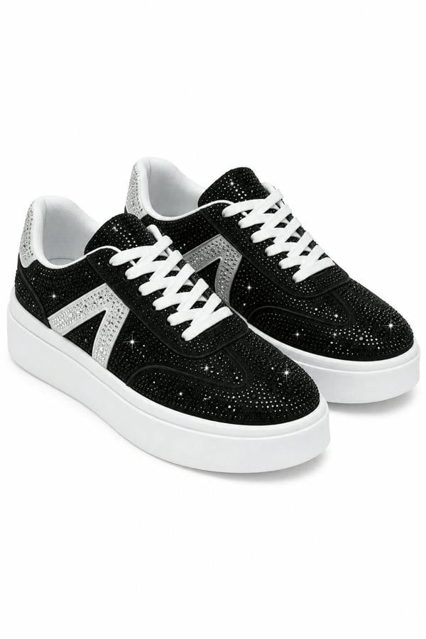 Love Lemonade Crystal Icon Trainers Limited Edition Black