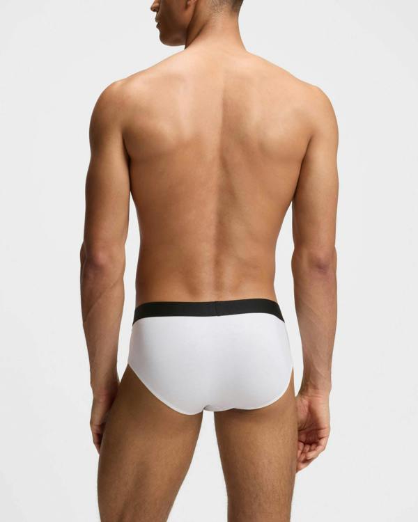BOSS Orange Three - Pack Low - Rise Briefs in Stretch Cotton - Assorted Pre - Pack 999 | CHO | Designer Mens,Underwear & Socks,Underwear,Mens,Underwear & Socks