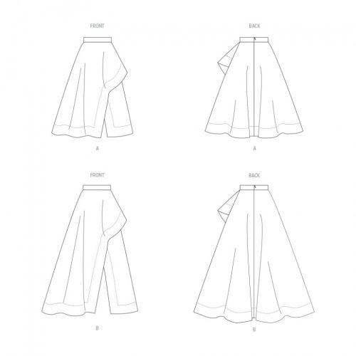 Vogue Sewing Pattern 1941, Skirts for Women, B5 (8-10-12-14-16) - Easy