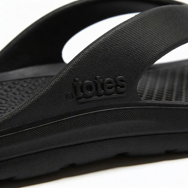 Totes Sol Bounce SOL BOUNCE 0352 Toe-Post Sandals   in  Black