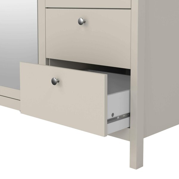 Wyld Haus Gossmere Natural Cashmere Wardrobe 3 Doors 2 Drawers