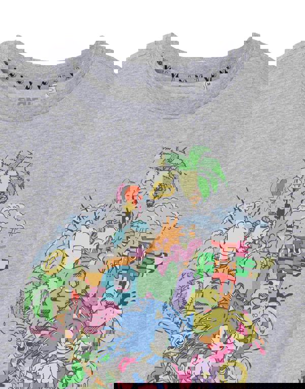 Sonic the Hedgehog Mens Grey Psychedelic Short Sleeved T-Shirt