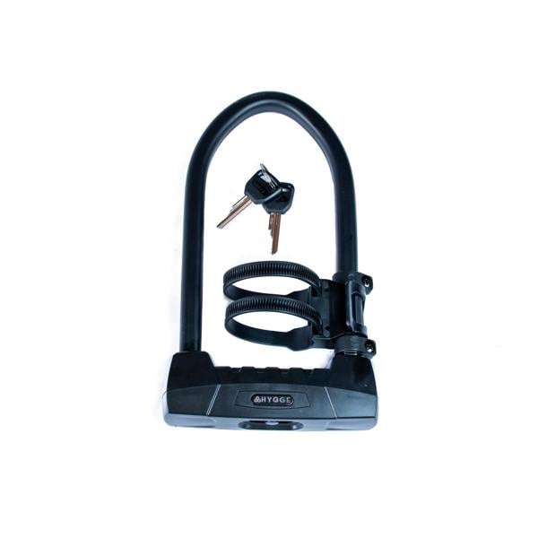 Hygge Bikes Bicycle D Lock with Cable – High-Security U-Lock Set for E-Bikes & Bicycles