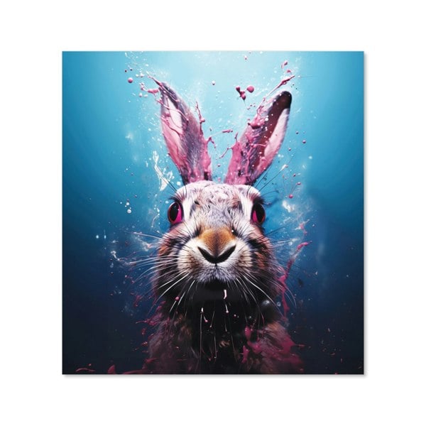 Warren Reed - Designer Rabbit Face Splashart Kitchen Splashback