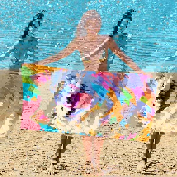 Leaper 2-in-1 Foldable Printed Bath Towel Backpack