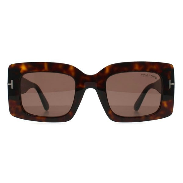 Tom Ford Sunglasses Brigitta FT1188 52E Shiny Dark Havana Light Brown
