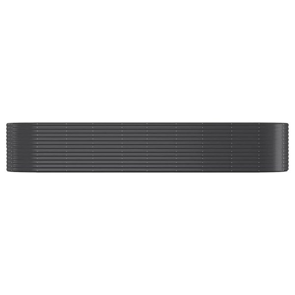 Berkfield Garden Raised Bed Powder-coated Steel 396x100x68 cm Anthracite