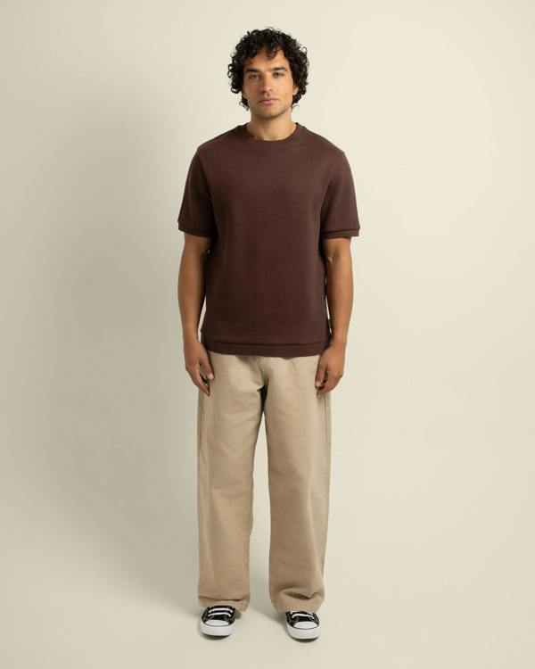 Larsson & Co Gaia - Ribbed Knit Heavy T-Shirt