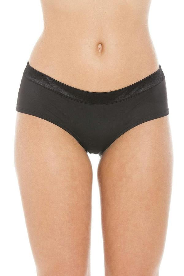 Womens Three Pack Black Tuxedo Midi Boxer Shorts