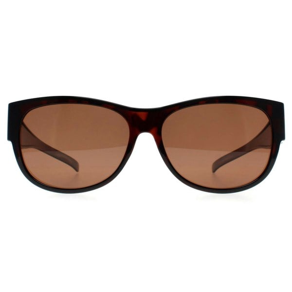 Smarty Sunglasses SE2200 Fit Over A Dark Havana Brown Polarized