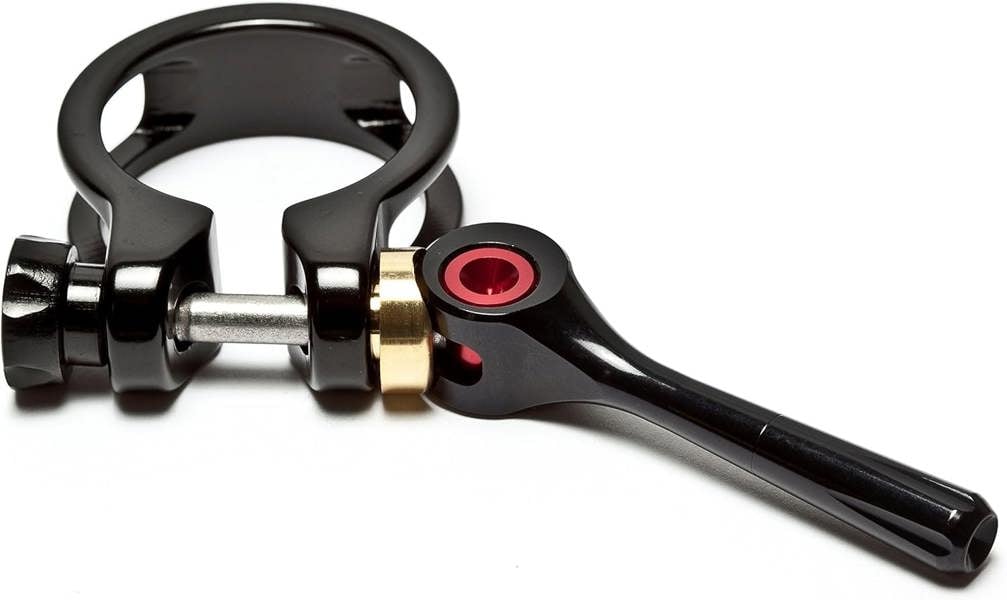 Awe CNC 6061 Alloy Seat Clamp & CNC 7075 Alloy Quick Release Lever 31.8mm Black