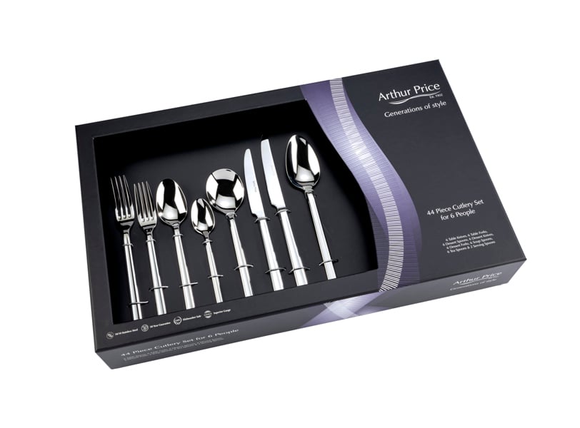 Arthur Price 'Horizon' 44 piece 6 person gift boxed cutlery set