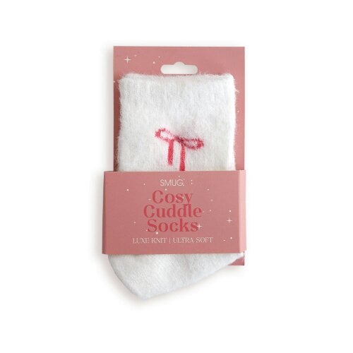 Cosy Cuddle Socks, Pink Bows