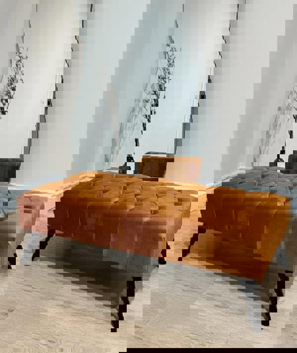 BURNT ORANGE | POUFFE | FOOTSTOOL | NON STORAGE - ISTOOLS