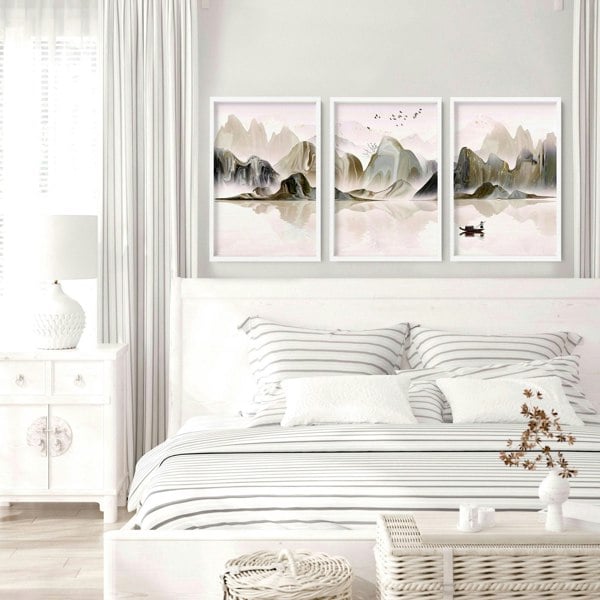 Wall decor bedroom | set of 3 wall art prints